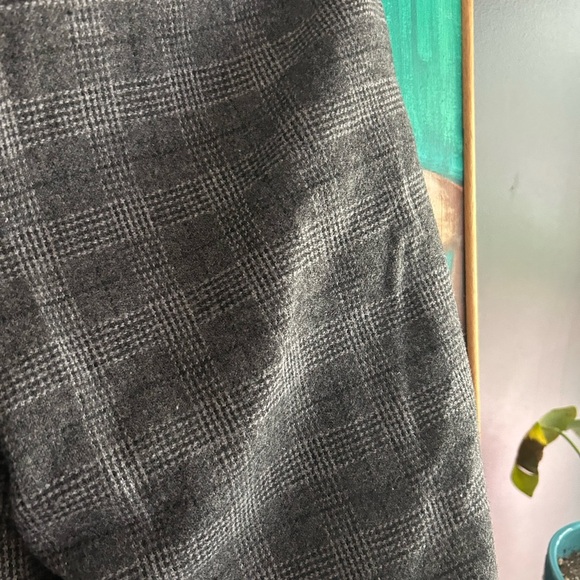 GAP Men's Gray Plaid Dress Pants 31 X 30 Wool Blend - Picture 13 of 16